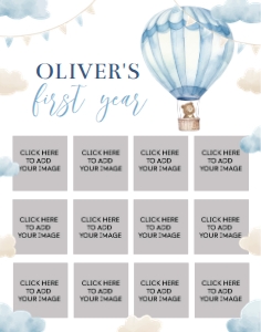 onederful birthday photo collage 11x14 O005: 1508927098