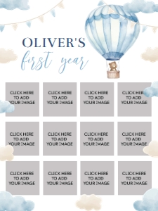 onederful birthday photo collage 18x24 O005: 1508927098