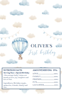onederful birthday chocolate wrapper Aldi O005: 1523026635