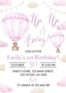 pink onederful 1st birthday invite O005: 1523747201