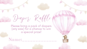 pink onederful diaper raffle O005: 1524287365