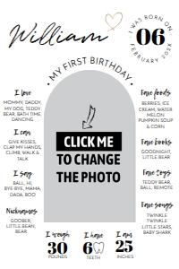 modern milestone poster 24x36 M004: 1181538177