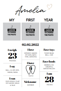 Photo milestone sign 24x36 M004: 1207943477