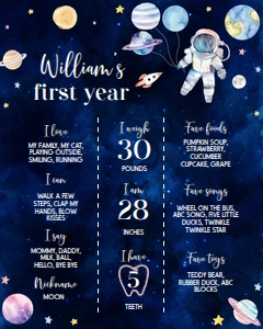 outer space birthday milestone O006: 1545621514