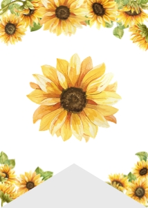 sunflower 1st birthday highchair banner S014: 1569411464