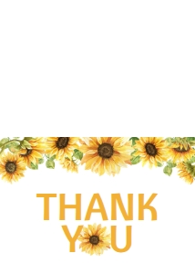 sunflower thank you card S014: 1568784956