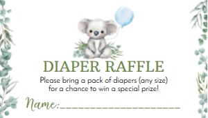 koala diaper raffle K001: 1608489127