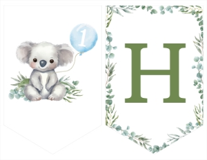 koala birthday banner K001: 1595517924