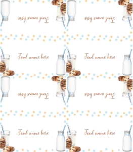 cookie birthday food tent card C010: 1601867596
