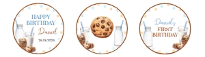 cookie birthday cupcake topper C010: 1600927130