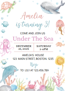ocean pastel 3rd birthday invitation O007: 1708348919