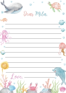 ocean pastel birthday time capsule card O007: 1603442646