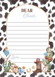 cowboy first rodeo time capsule card C011: 1820485404