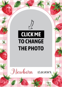 berry birthday photo banner B014: 1646977523