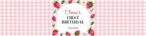 berry birthday water bottle label B014: 1859487076