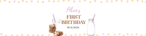 girl cookie birthday water bottle label C010: 1653786165
