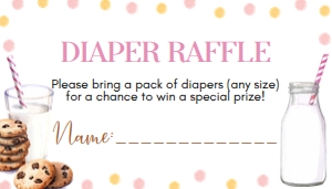 girl cookie diaper raffle C010: 1639024704