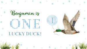 one lucky duck gable box label L007: 9121