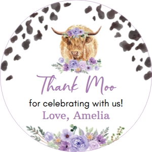 holy cow birthday thank you favor C007: 1655934584