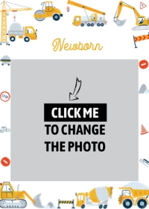 construction 2nd birthday photo banner C013: 1691325466