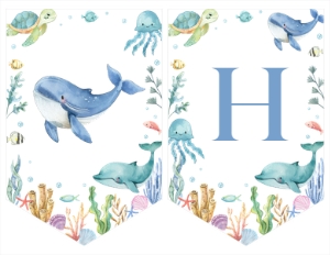 ocean birthday banner O009: 1737468799