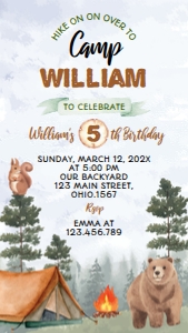 camping birthday invite 1080 x 1920 C006: 1756169662