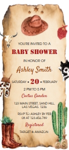 cowboy rodeo baby shower invitation 1125 x 2436 R007: 4456993374