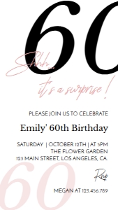 minimalist 60 birthday invitation 1080 x 1920 M004: 1758253912