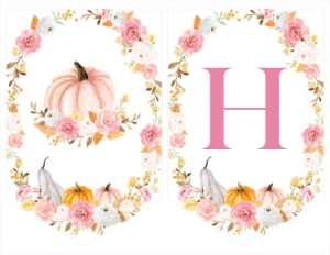 pumpkin birthday banner P015: 1768020380