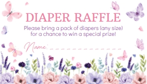 butterfly diaper raffle B021: 1788761702