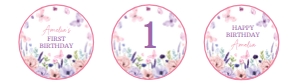 butterfly birthday cupcake topper B021: 1867065786