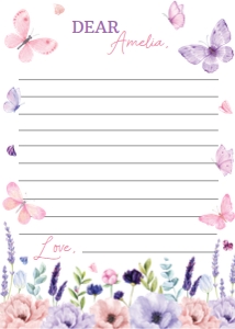 butterfly birthday time capsule card B021: 1797465076