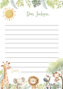 wild one animals time capsule card A010: 8984