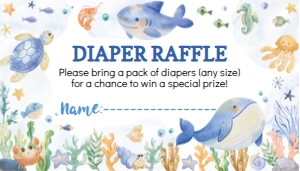 oneder the sea diaper raffle O011: 9481
