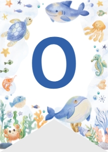 oneder the sea highchair banner O011: 9634