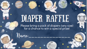 outer space diaper raffle O012: 1830852201