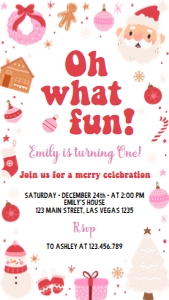 christmas birthday evite HC02 1080x1920: 1839308107