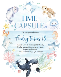 ocean birthday time capsule O013: 1829782718