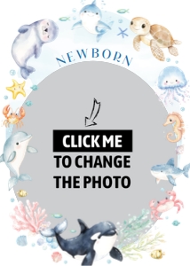 ocean birthday photo banner O013: 1829744860