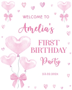 sweetheart birthday welcome sign V003: 1837255040