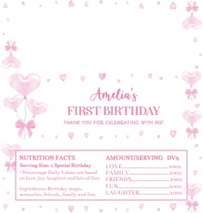 sweetheart birthday chocolate wrapper Hershey V003: 1851828973