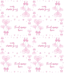 sweetheart birthday food tent card V003: 1851797663