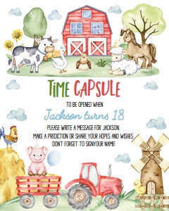 farm birthday time capsule F022: 1863223093
