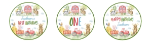 farm birthday cupcake topper F022: 1850955302