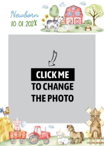 farm birthday photo banner F022: 1849008666