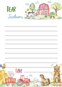 farm birthday time capsule card F022: 1863223093