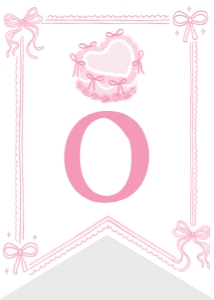 pink bow cake birthday highchair banner C014: 1854978274