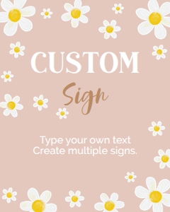 daisy birthday custom sign D017: 1875725372