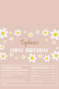 daisy birthday chocolate wrapper Aldi D017: 1889938797