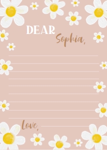 daisy birthday time capsule card D017: 1889912489